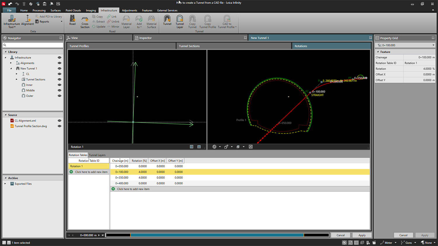 Leica Infinity Tunnelling Blog